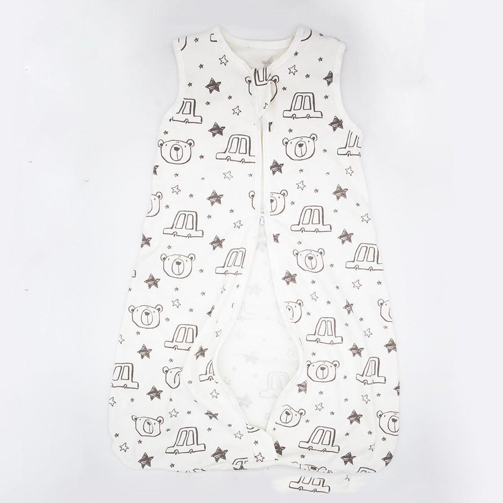 ベビー綿100%スリーピングバッグ(ベスト型) | Baby Cotton Sleeping Bag Vest Style