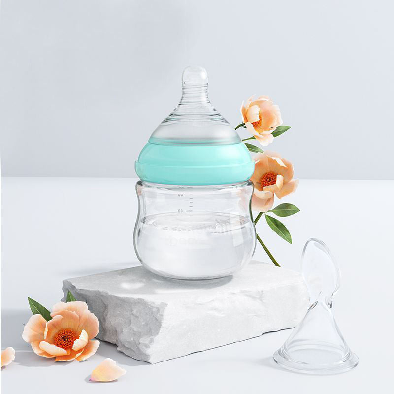 ベビー授乳用ほ乳瓶セット | Baby Feeding Spoon Borosilicate Glass Bottle Set