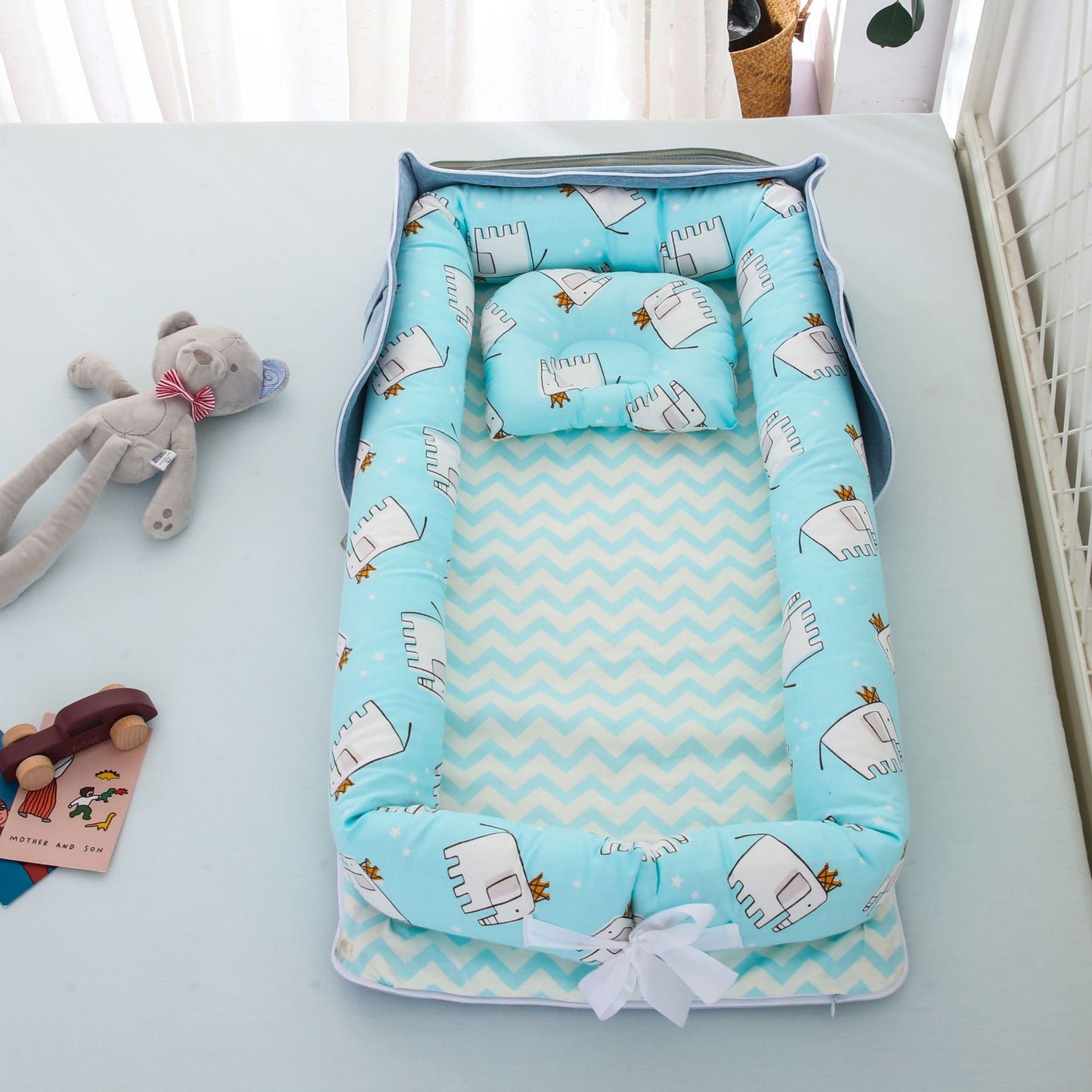 ベビー用コットンポータブルベッド | Baby Portable Cotton Sleeping Nest
