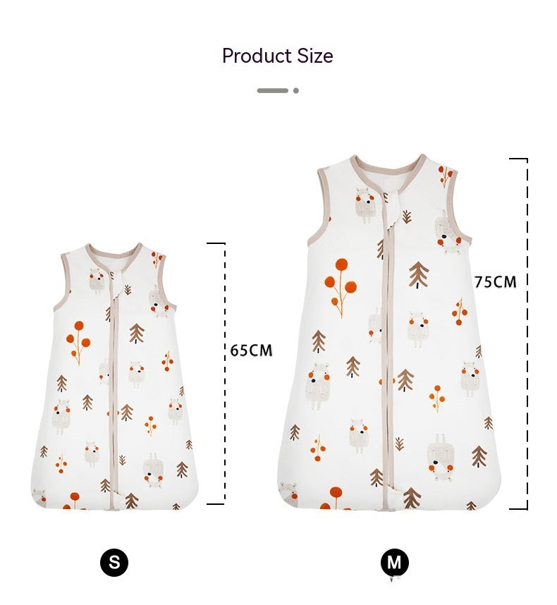 ベビー綿100%スリーピングバッグ(ベスト型) | Baby Cotton Sleeping Bag Vest Style