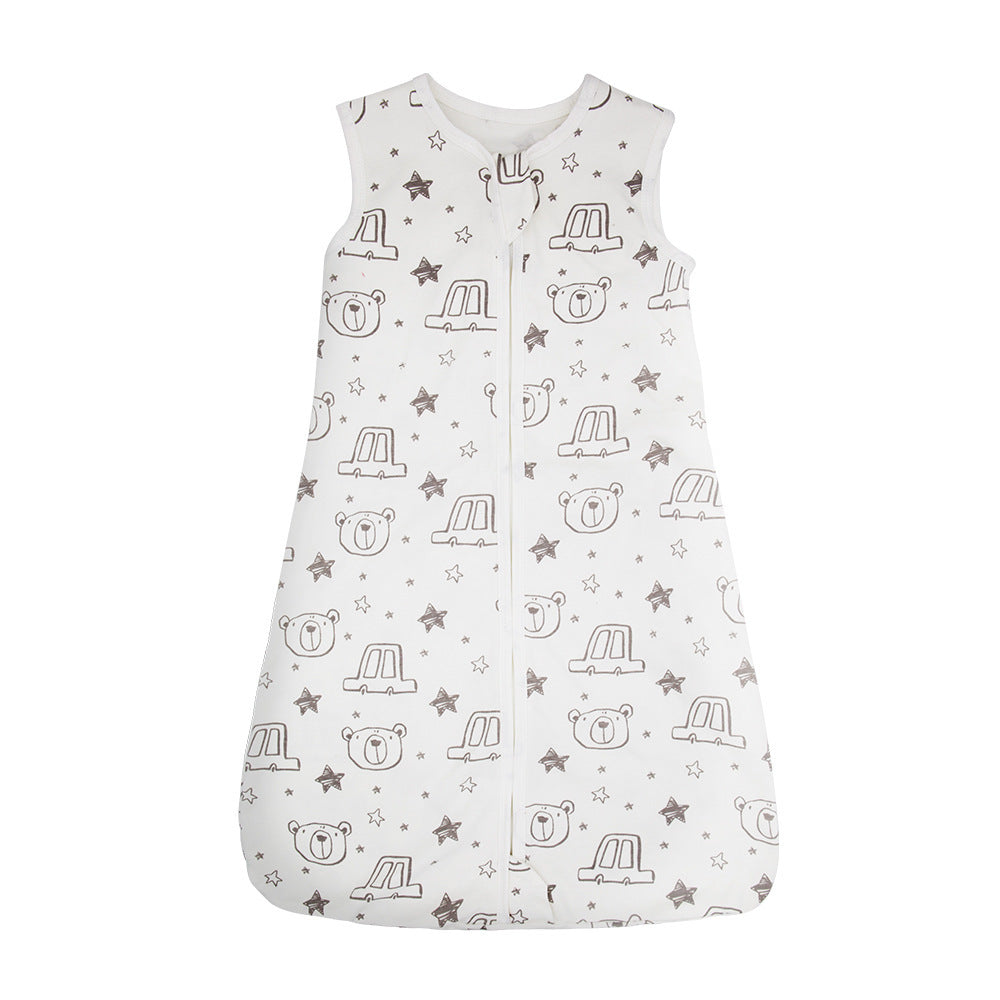 ベビー綿100%スリーピングバッグ(ベスト型) | Baby Cotton Sleeping Bag Vest Style