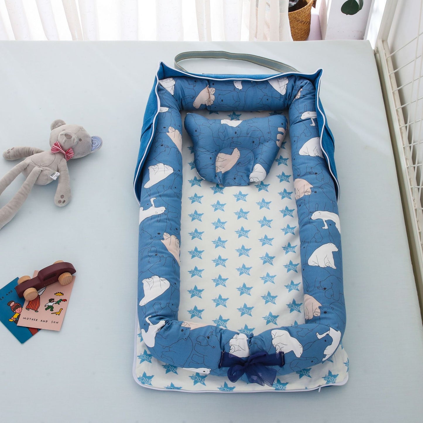 ベビー用コットンポータブルベッド | Baby Portable Cotton Sleeping Nest