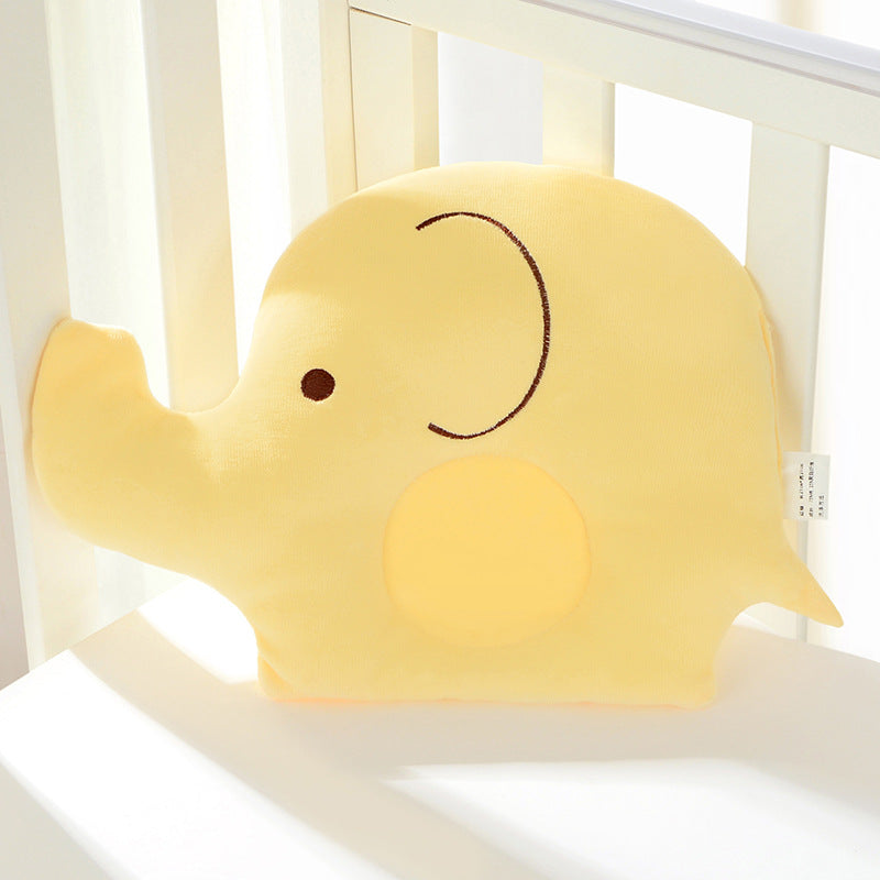 ベビーまくら エレファント/ピッグ(0–2歳・頭まもり・やわらか) | Baby Pillow Elephant/Pig (0–2Y, Head Support, Soft)