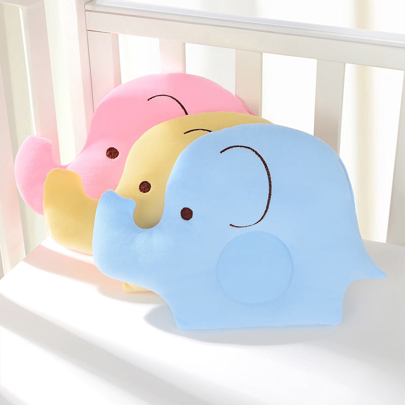 ベビーまくら エレファント/ピッグ(0–2歳・頭まもり・やわらか) | Baby Pillow Elephant/Pig (0–2Y, Head Support, Soft)
