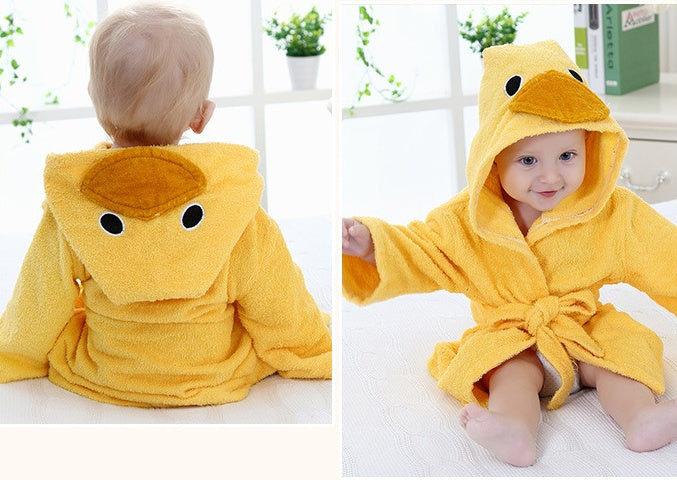 pure cotton bath towel robe ideal for indoor baby care