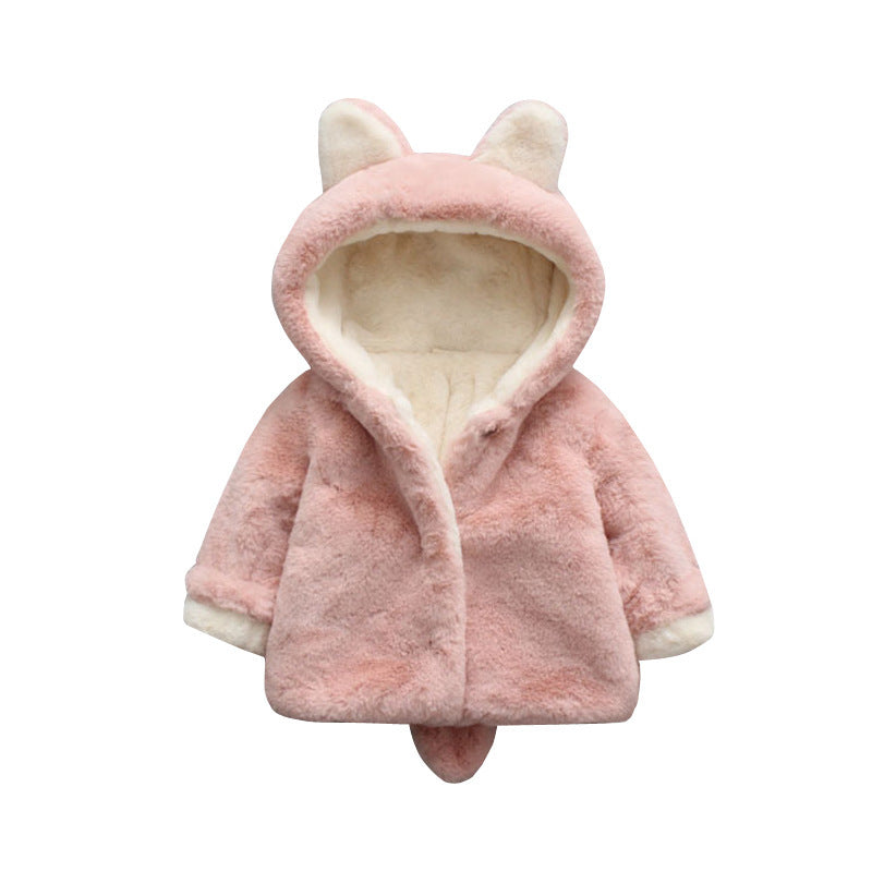 ベビーコットンコート 厚手ベルベットアウター フード付きデザイン | Baby Cotton Coat Thick Velvet Hooded Outerwear