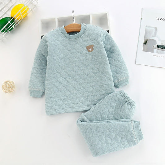 厚手コットンキルト子供用インナーセット | Thick Cotton Quilted Children's Underwear Set
