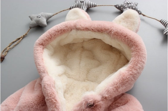 ベビーコットンコート 厚手ベルベットアウター フード付きデザイン | Baby Cotton Coat Thick Velvet Hooded Outerwear
