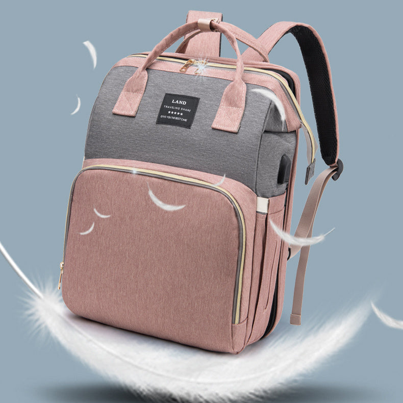 ママ用大容量ベビーバックパック | New Mummy Baby Crib Backpack Large Capacity