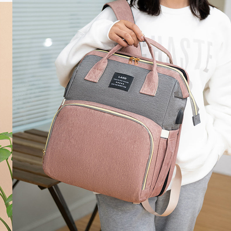 ママ用大容量ベビーバックパック | New Mummy Baby Crib Backpack Large Capacity
