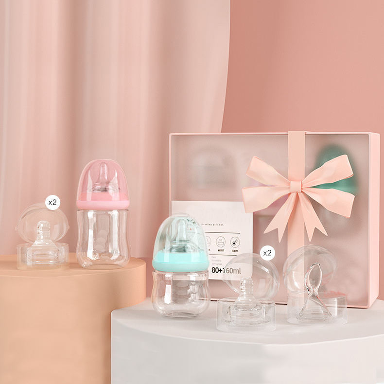 ベビー授乳用ほ乳瓶セット | Baby Feeding Spoon Borosilicate Glass Bottle Set