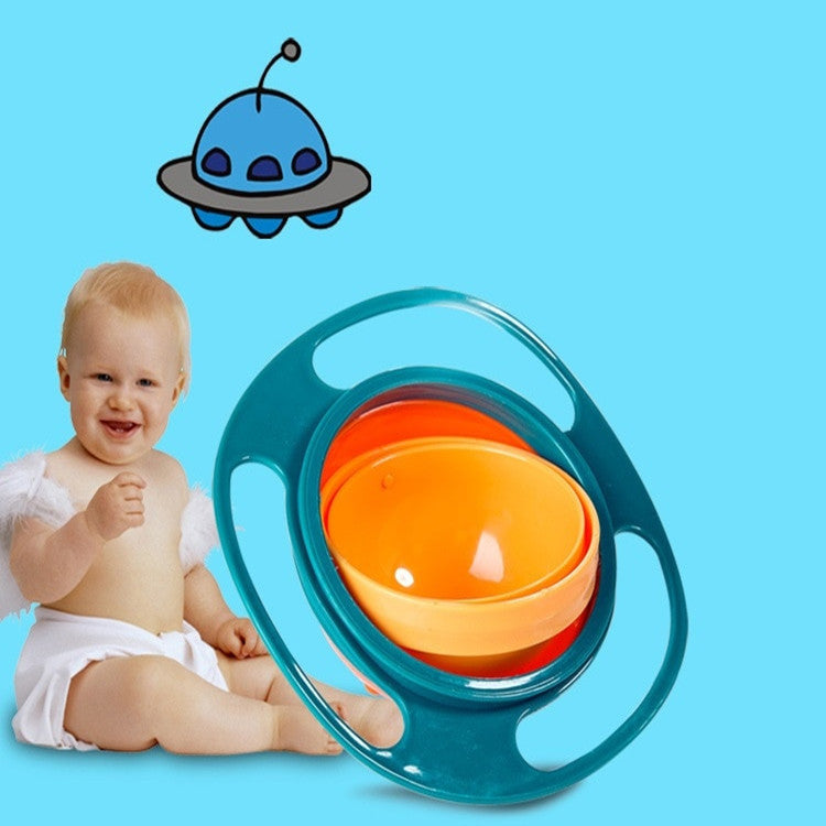 子どもが持ってもこぼれにくい自動回転ボウル、環境にやさしいPP素材