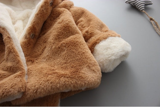 ベビーコットンコート 厚手ベルベットアウター フード付きデザイン | Baby Cotton Coat Thick Velvet Hooded Outerwear