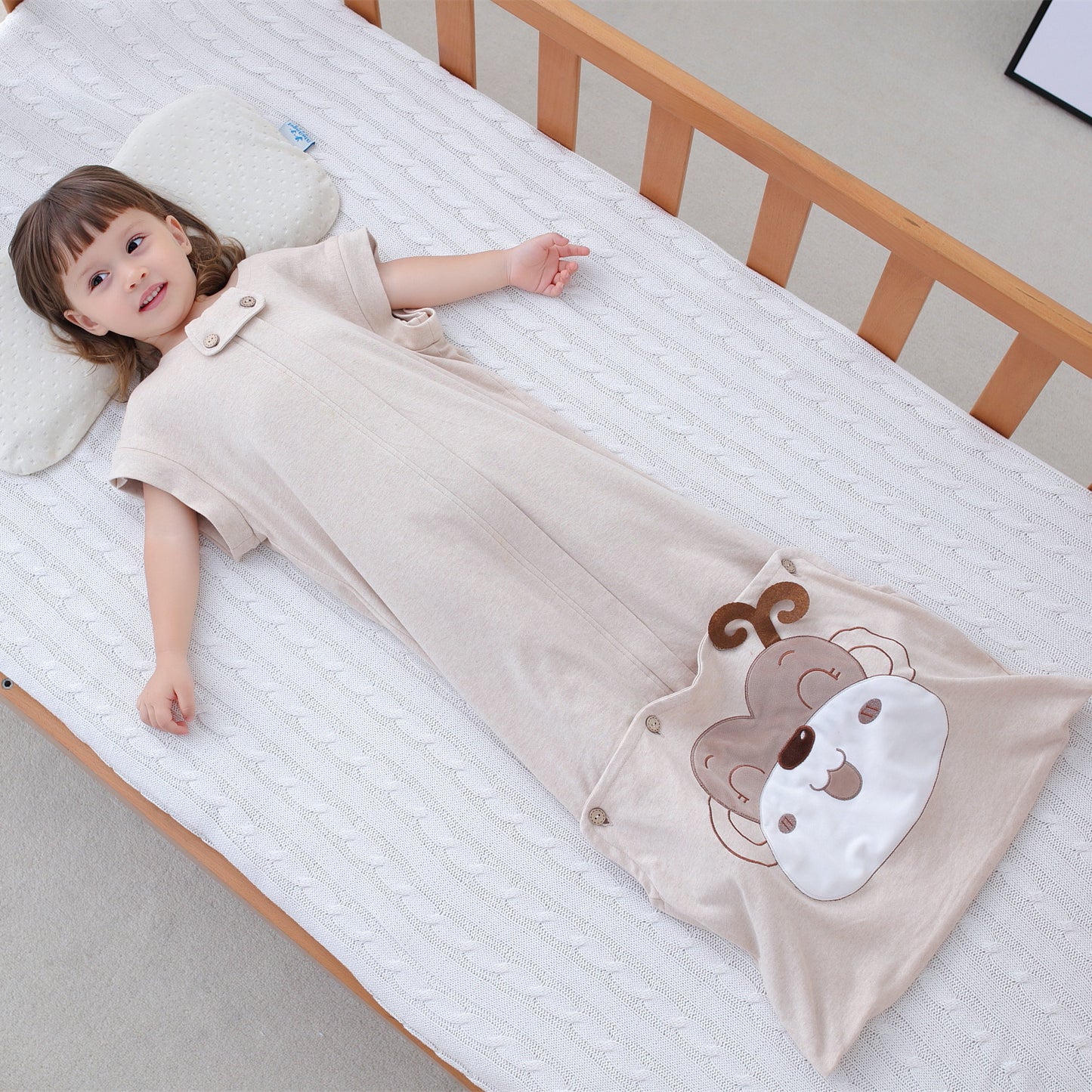 ベビー用スリーピングバッグ 秋冬 厚手 純綿 袖付き | Baby Sleeping Bag Autumn/Winter Thick Pure Cotton with Sleeves