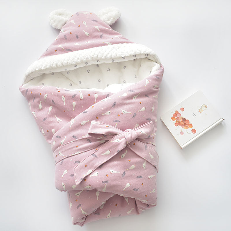ベビーおくるみ ブランケット(超やわらか・厚手・純綿) | Extra Soft Thick Pure Cotton Baby Swaddle Blanket