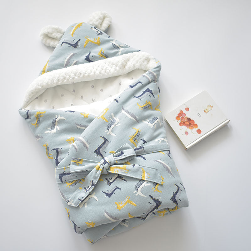 ベビーおくるみ ブランケット(超やわらか・厚手・純綿) | Extra Soft Thick Pure Cotton Baby Swaddle Blanket