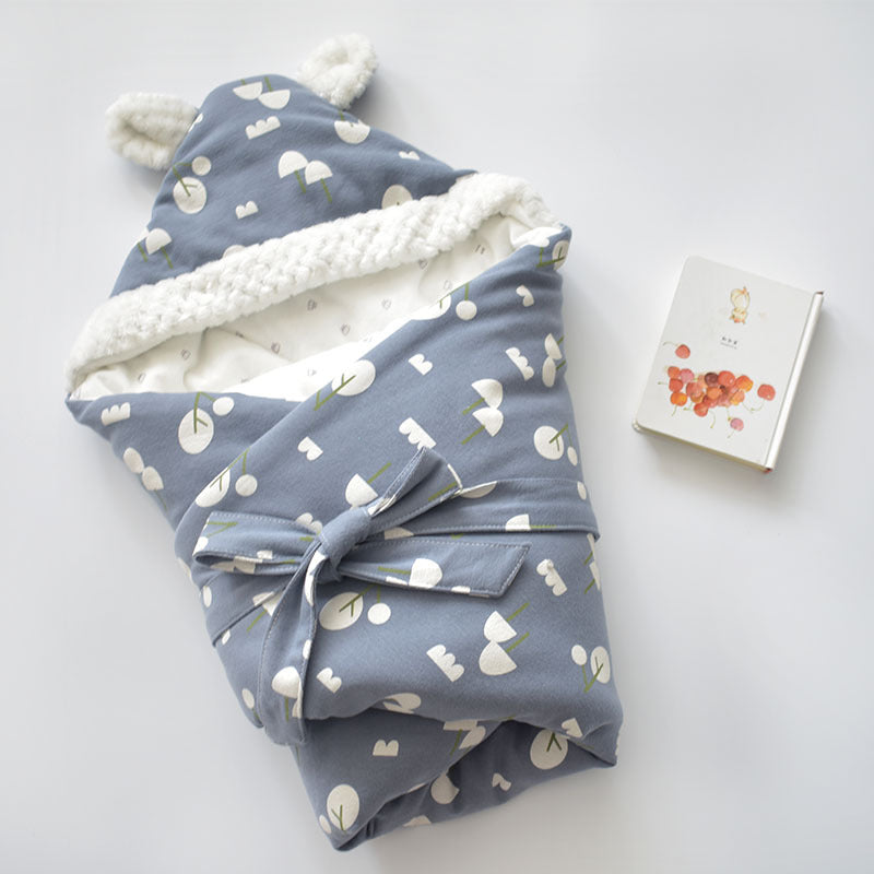 ベビーおくるみ ブランケット(超やわらか・厚手・純綿) | Extra Soft Thick Pure Cotton Baby Swaddle Blanket