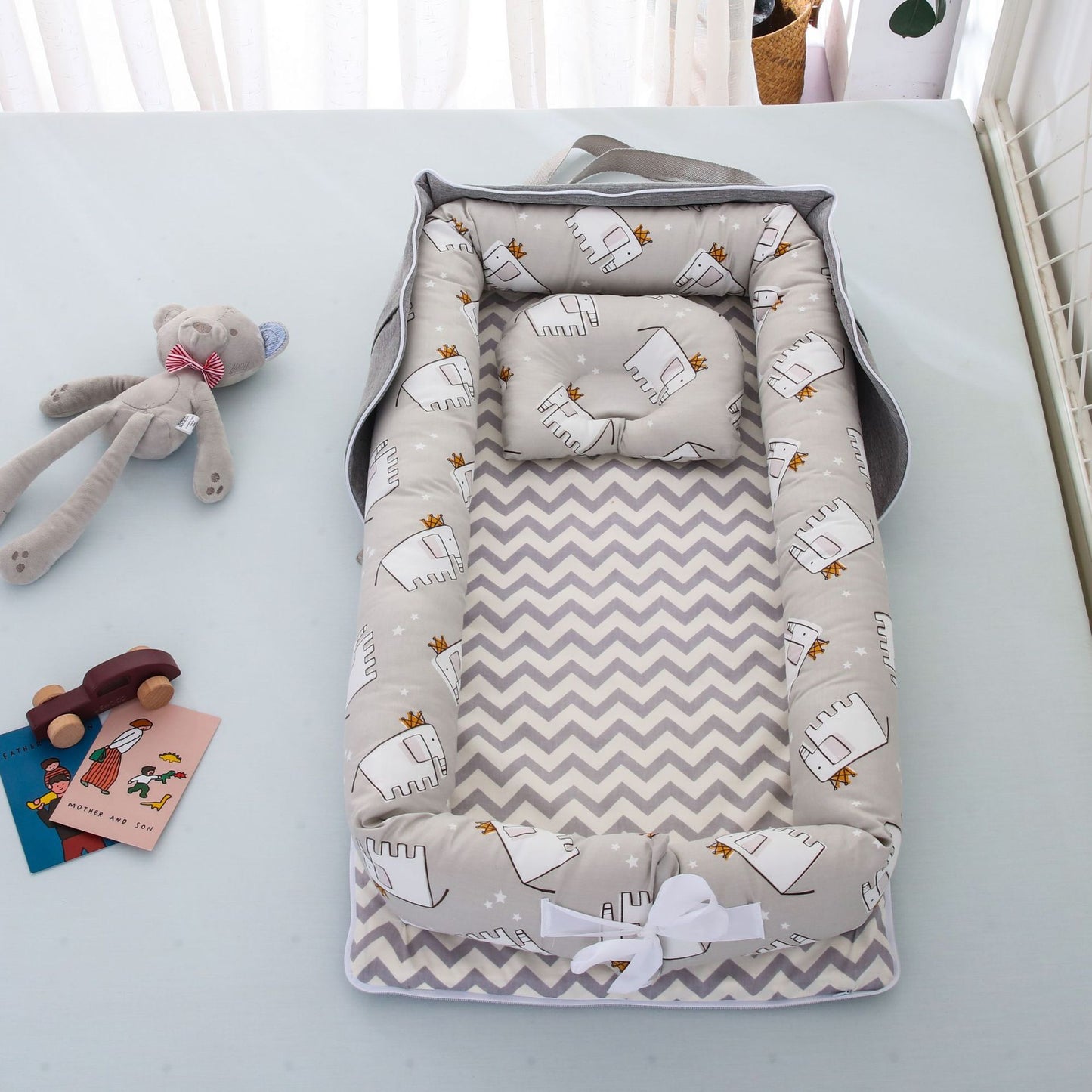 ベビー用コットンポータブルベッド | Baby Portable Cotton Sleeping Nest