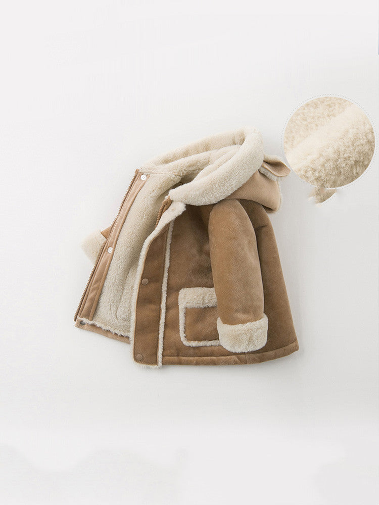 ベビー厚手コート 綿製ウォームコート(キャメル) | Thicken Baby Warm Cotton Coat (Camel)