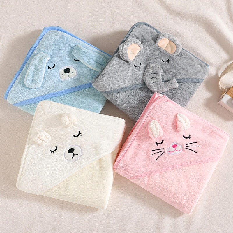 フード付きアニマル ベビーバスタオル | Hooded Animal Baby Bath Towel