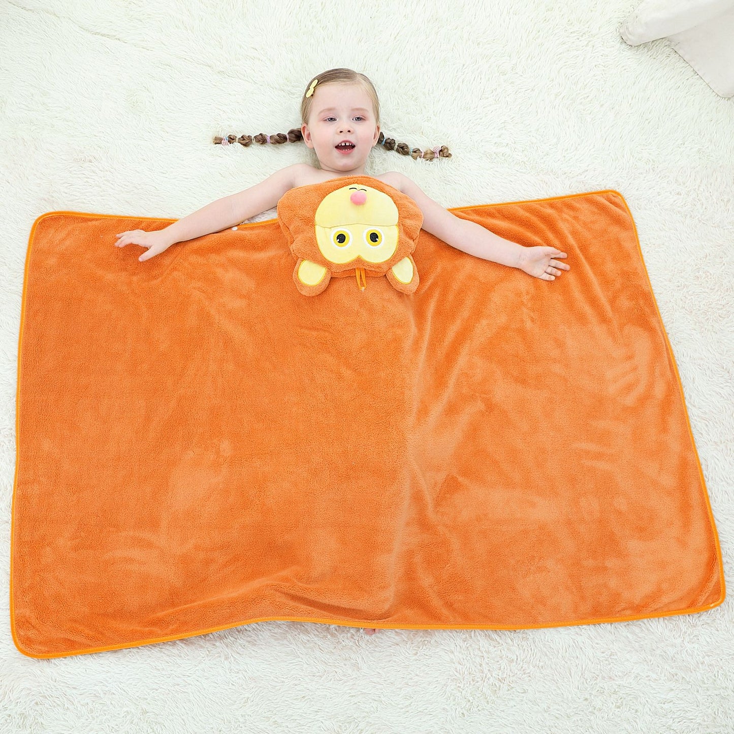 フード付きアニマル ベビーバスタオル | Hooded Animal Baby Bath Towel
