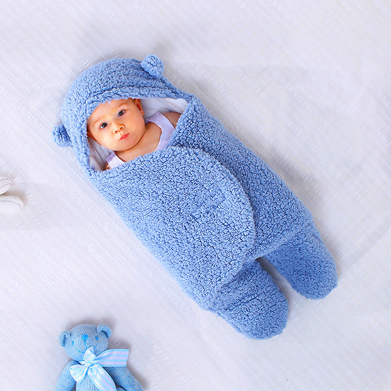 ベビーおくるみブランケット|Baby Swaddle Blanket – Soft Winter Quilt for Newborns
