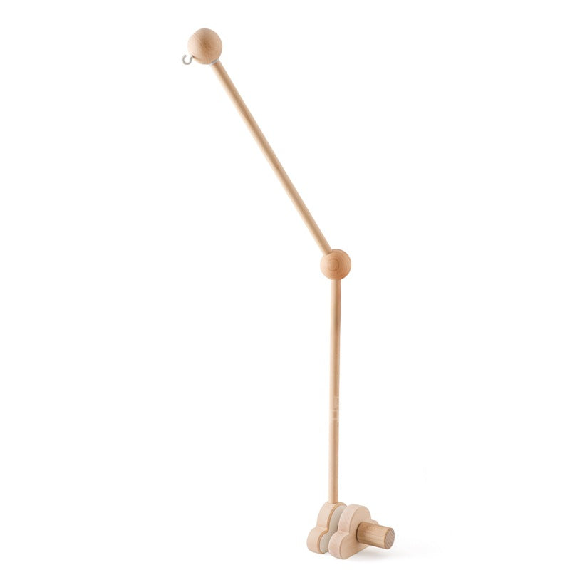 ベビーベッド用 木製モビールアーム(壁付け・固定ブラケット) | Wooden Crib Mobile Arm Bracket (Wall-Mount)