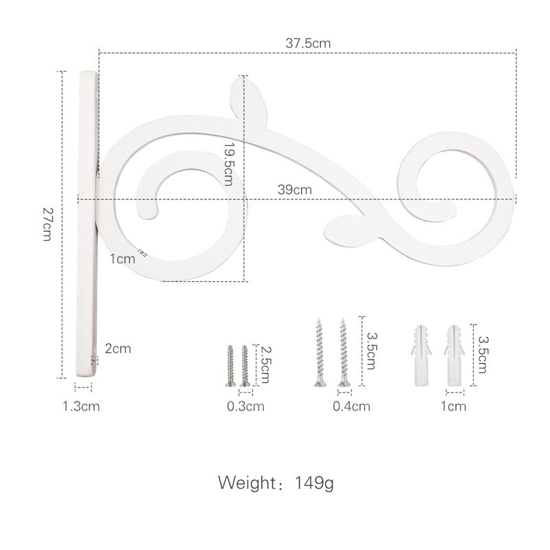 ベビーベッド用 木製モビールアーム(壁付け・固定ブラケット) | Wooden Crib Mobile Arm Bracket (Wall-Mount)