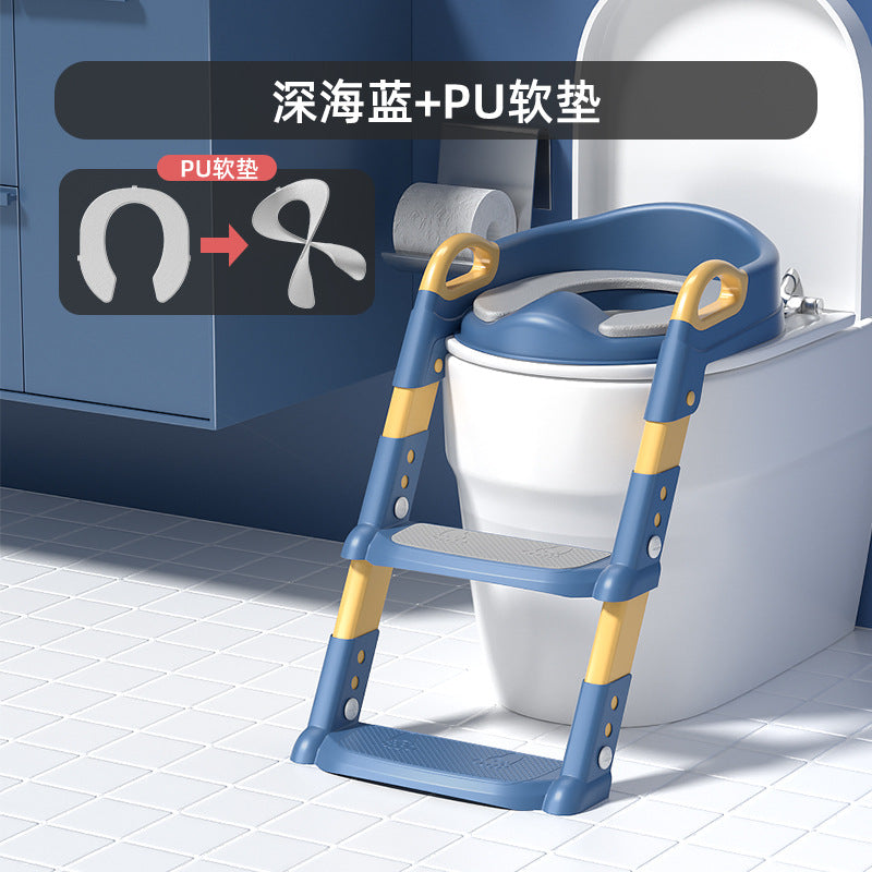 ベビートイレステップ付き補助便座 | Baby Toilet Training Seat with Step