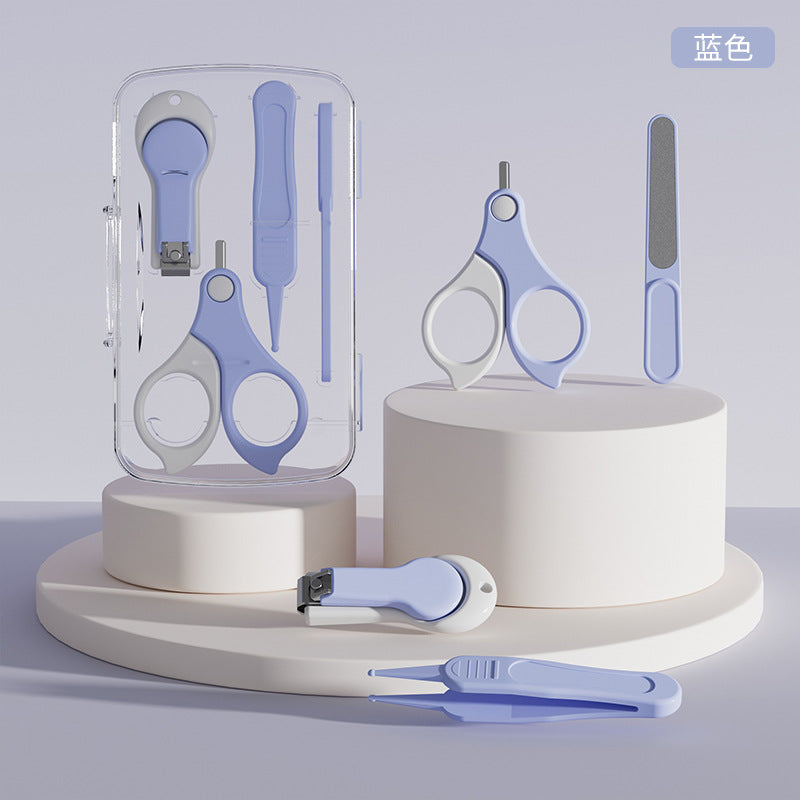 ベビー爪ケア 4点セット(はさみ・クリッパー・やすり・ピンセット) | Baby Nail Care 4-Piece Set (Scissors, Clipper, File, Tweezers)