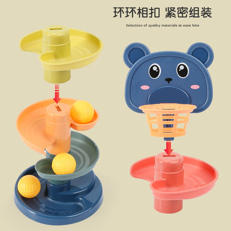 親子で遊べるカートンボールスライドトイ | Parent-Child Interactive Cartoon Ball Slide Toy