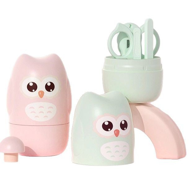 ベビー爪ケア 4点セット(はさみ・クリッパー・やすり・ピンセット) | Baby Nail Care 4-Piece Set (Scissors, Clipper, File, Tweezers)