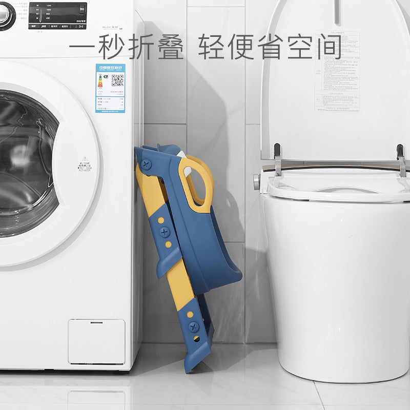 ベビートイレステップ付き補助便座 | Baby Toilet Training Seat with Step