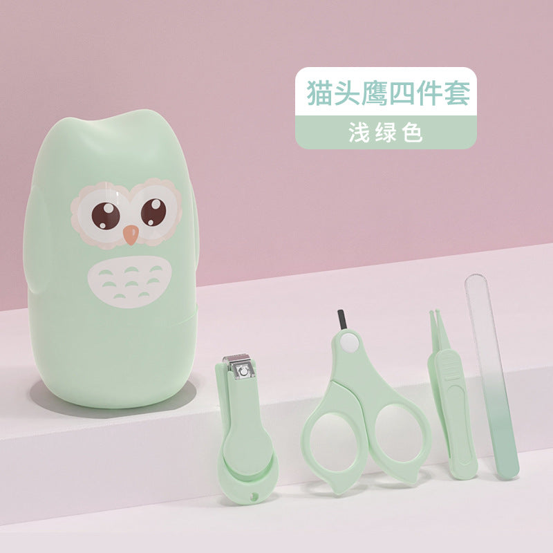 ベビー爪ケア 4点セット(はさみ・クリッパー・やすり・ピンセット) | Baby Nail Care 4-Piece Set (Scissors, Clipper, File, Tweezers)