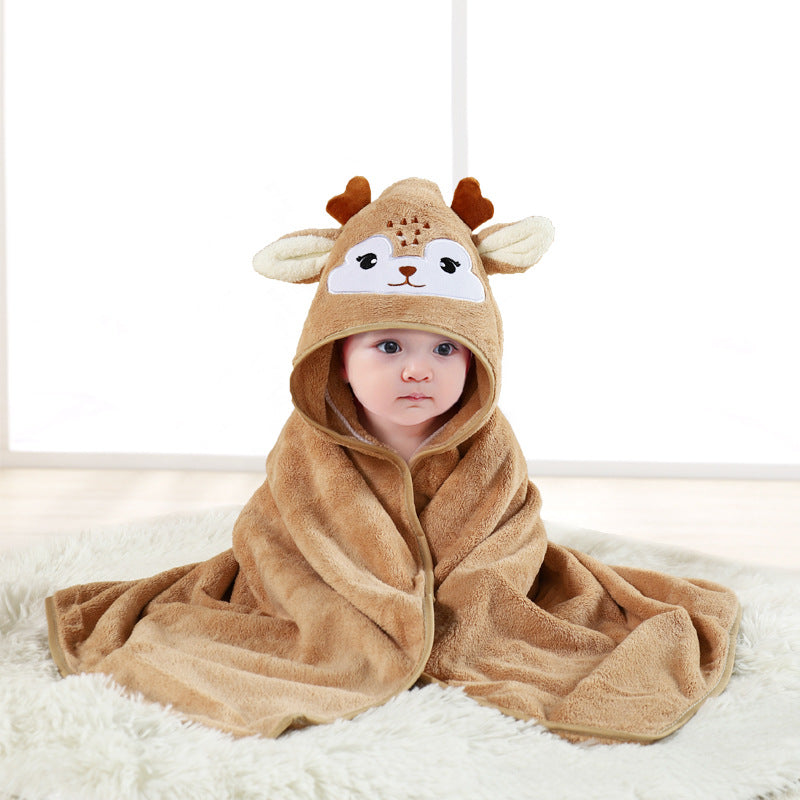 フード付きアニマル ベビーバスタオル | Hooded Animal Baby Bath Towel