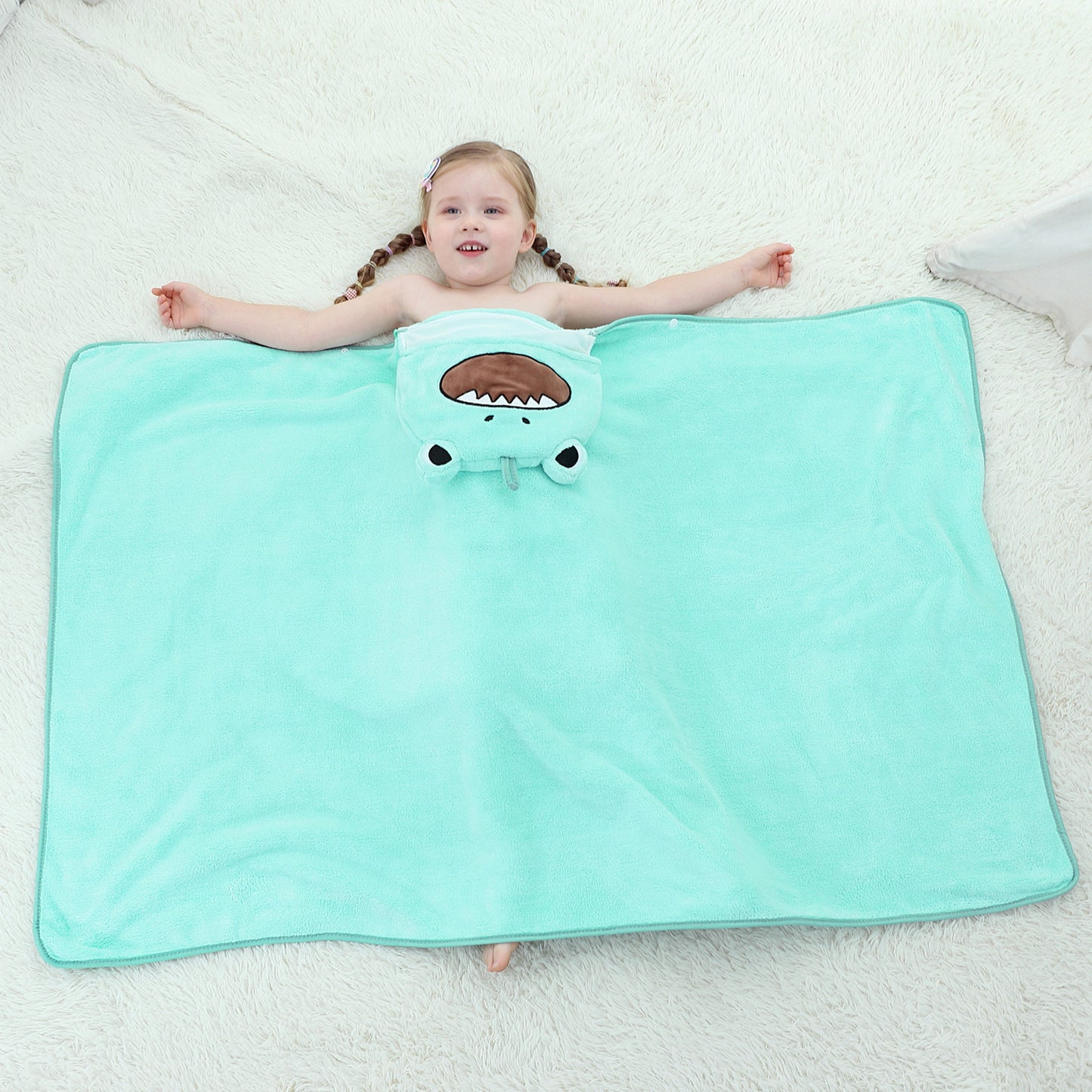 フード付きアニマル ベビーバスタオル | Hooded Animal Baby Bath Towel