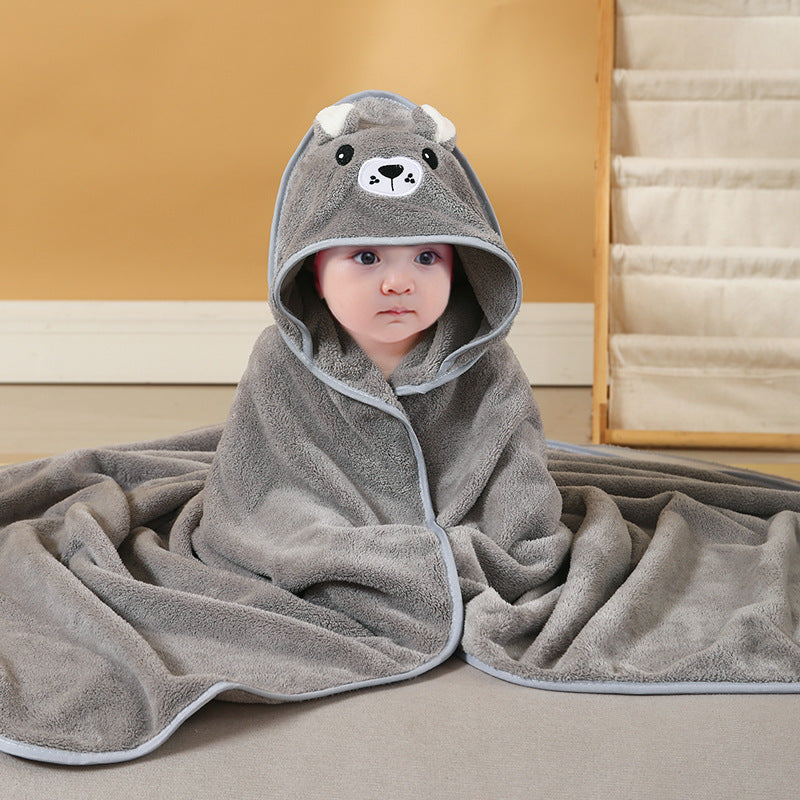 フード付きアニマル ベビーバスタオル | Hooded Animal Baby Bath Towel