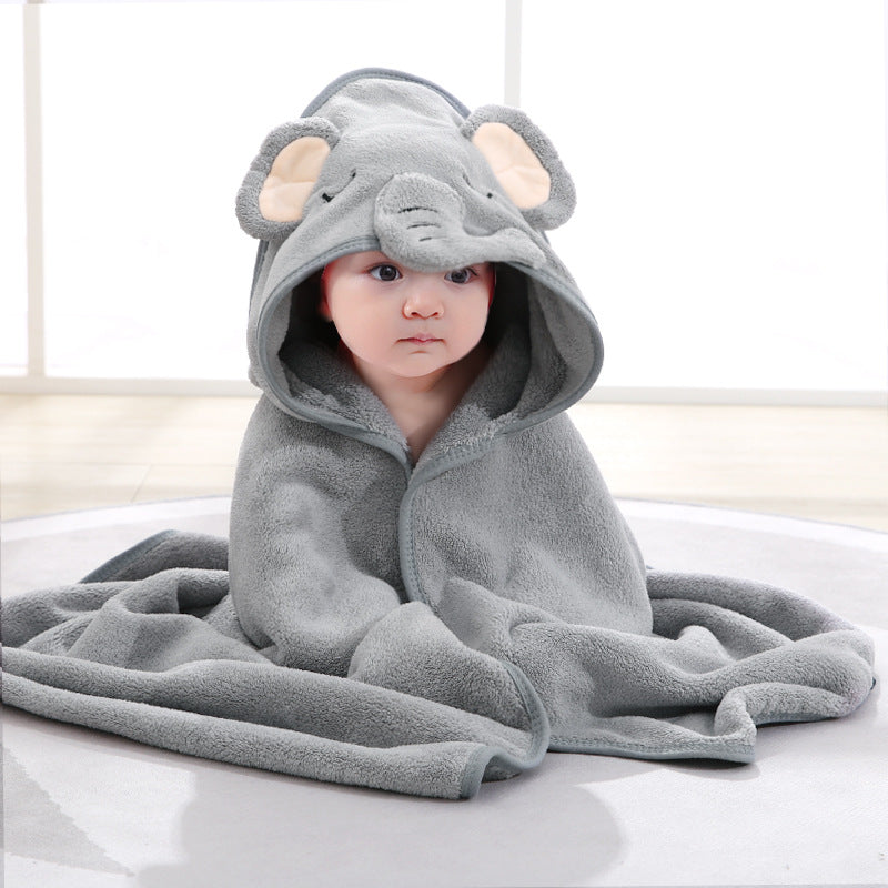 フード付きアニマル ベビーバスタオル | Hooded Animal Baby Bath Towel