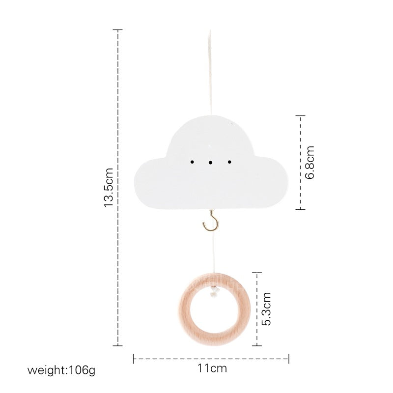 ベビーベッド用 木製モビールアーム(壁付け・固定ブラケット) | Wooden Crib Mobile Arm Bracket (Wall-Mount)