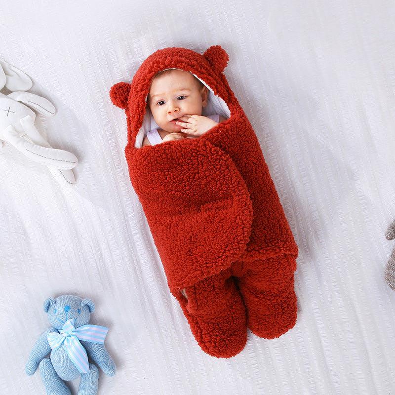 ベビーおくるみブランケット|Baby Swaddle Blanket – Soft Winter Quilt for Newborns