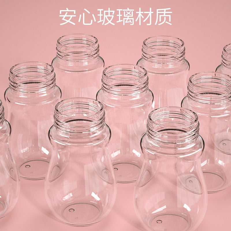 【耐衝撃・耐熱ガラス製】新生児用授乳ボトル|Anti-Fall & Heat-Resistant Newborn Feeding Bottle