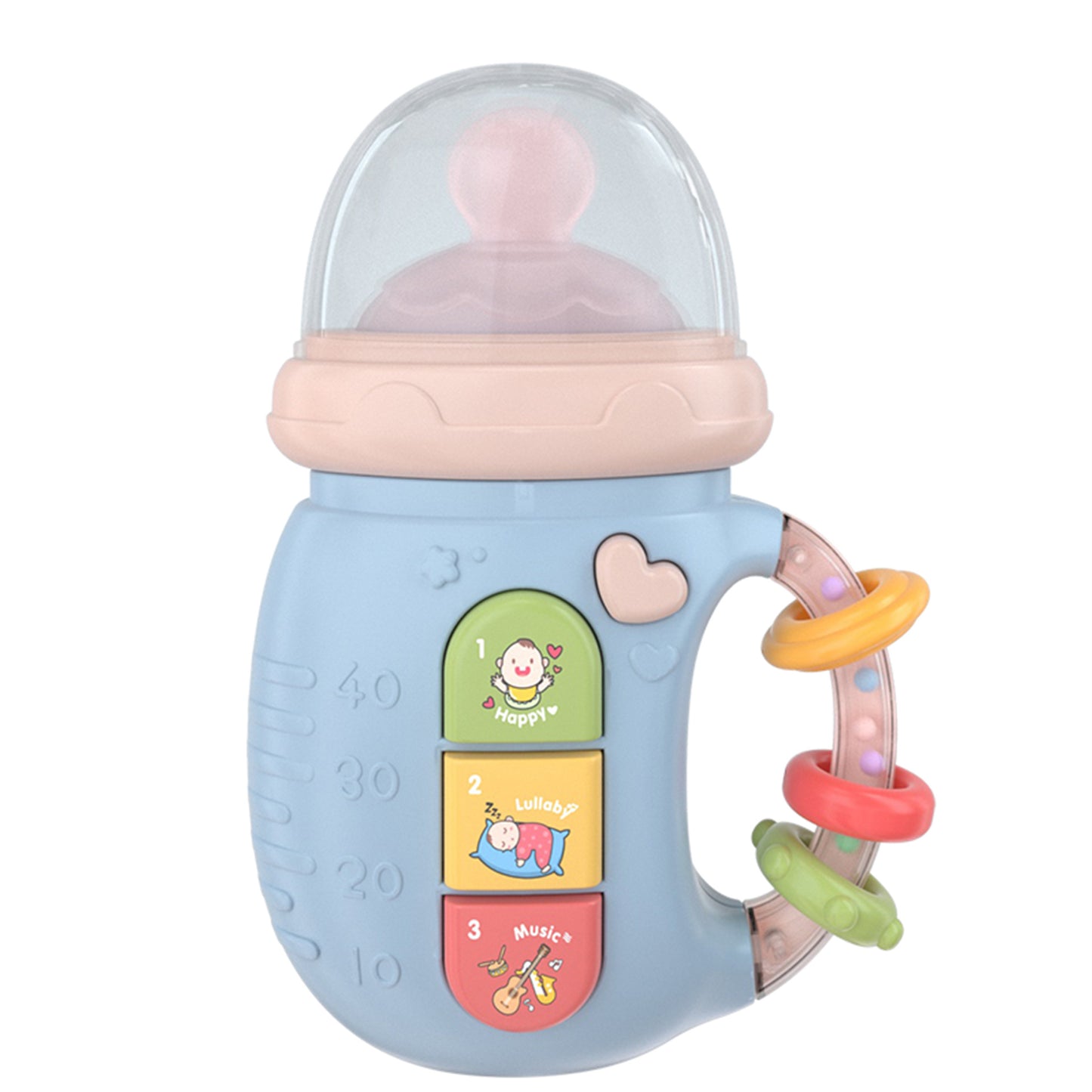 知育ライトミュージックボトル | Light Music Soothing Bottle Toy – 初めての学びと安心を育てる知育おもちゃ