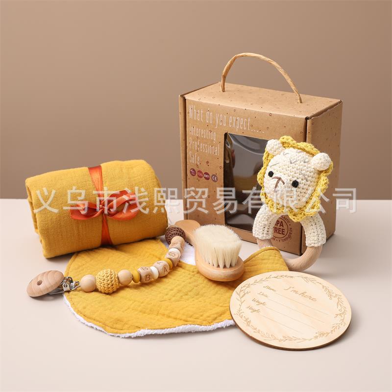 ベビーギフトセット|Nordic Style Baby Gift Box Set – 6-Piece Bath & Play Essentials for Newborns