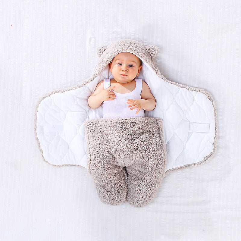 ベビーおくるみブランケット|Baby Swaddle Blanket – Soft Winter Quilt for Newborns