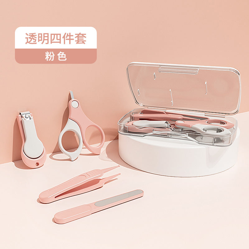 ベビー爪ケア 4点セット(はさみ・クリッパー・やすり・ピンセット) | Baby Nail Care 4-Piece Set (Scissors, Clipper, File, Tweezers)