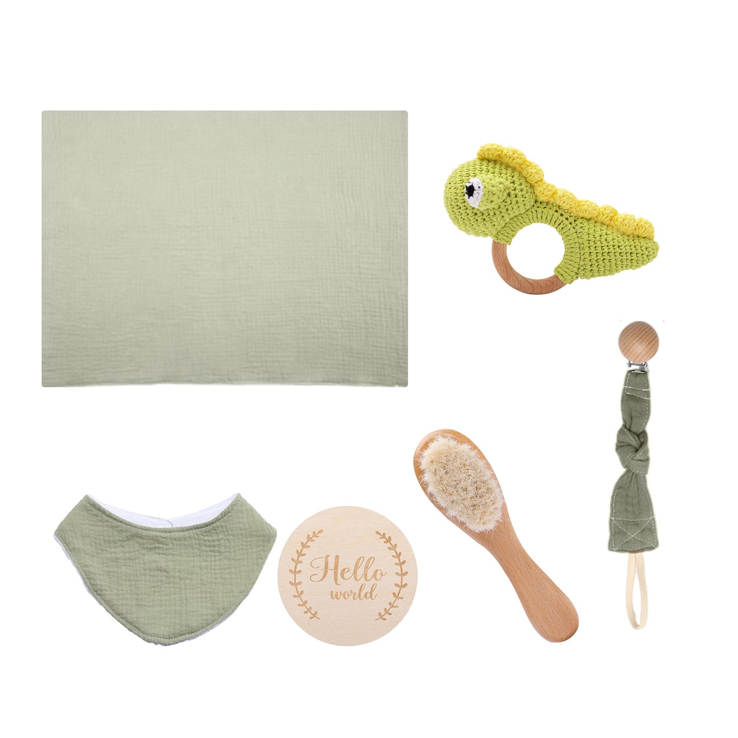 ベビーギフトセット|Nordic Style Baby Gift Box Set – 6-Piece Bath & Play Essentials for Newborns