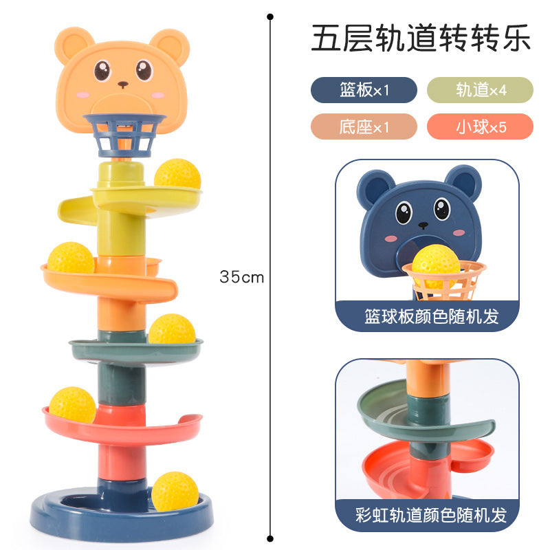 親子で遊べるカートンボールスライドトイ | Parent-Child Interactive Cartoon Ball Slide Toy