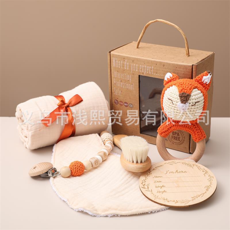 ベビーギフトセット|Nordic Style Baby Gift Box Set – 6-Piece Bath & Play Essentials for Newborns
