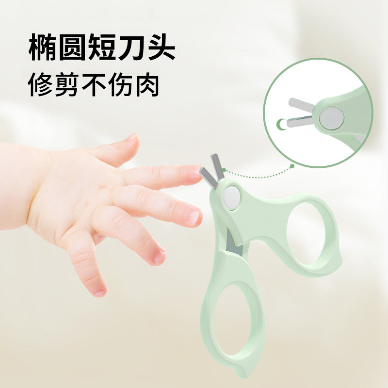 ベビー爪ケア 4点セット(はさみ・クリッパー・やすり・ピンセット) | Baby Nail Care 4-Piece Set (Scissors, Clipper, File, Tweezers)