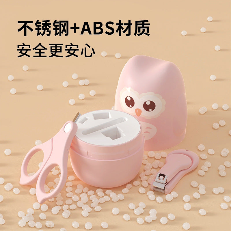 ベビー爪ケア 4点セット(はさみ・クリッパー・やすり・ピンセット) | Baby Nail Care 4-Piece Set (Scissors, Clipper, File, Tweezers)